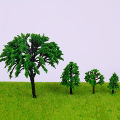 50pcs Poplar Ball Trees Train Park Railway Scenery Layout