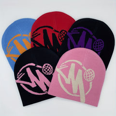 Hip hop Knit Beanie Hat Hat With Printing For Men And Women
