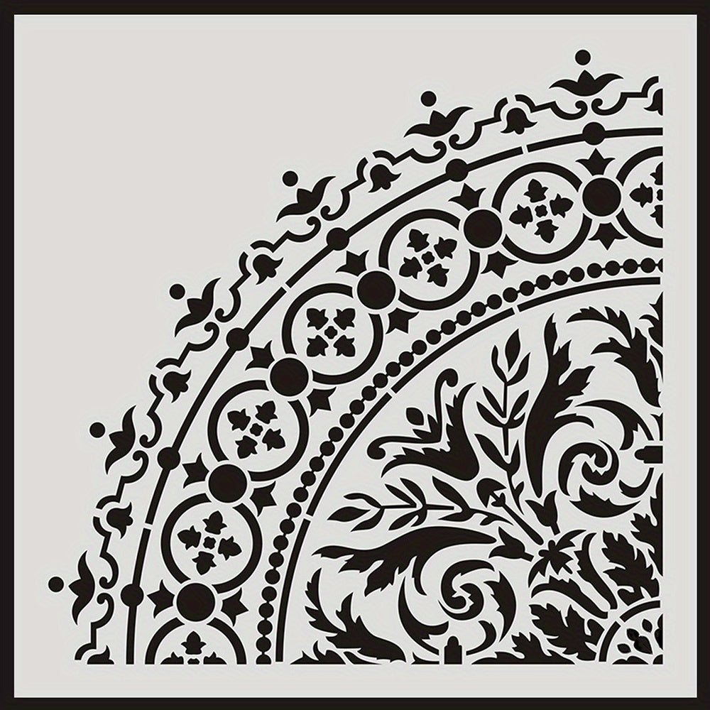 Round Pattern Painting Stencil Lace Ruler DIY Painting Tools