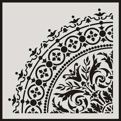 Round Pattern Painting Stencil Lace Ruler DIY Painting Tools