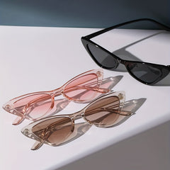 3 Pairs Cat Eye Sunglasses Y2K Gradient Lens UV400