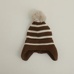 Striped Kids' Winter Beanie Hat