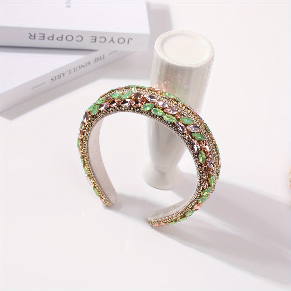 Colorful Crystal Headband Glitter Rhinestone Headdress for Party Prom