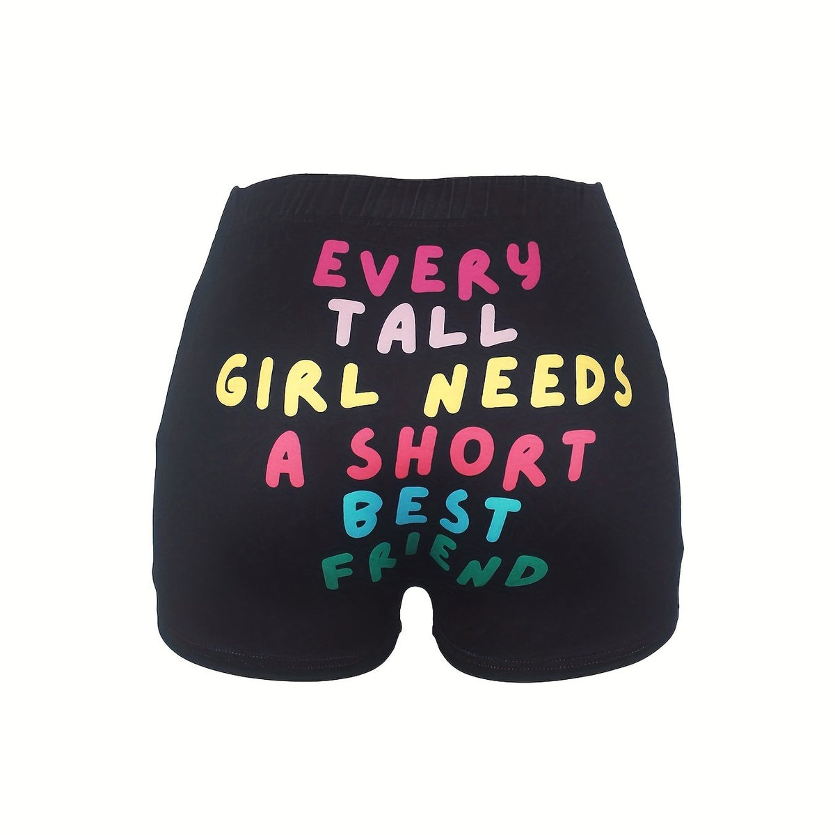 Skinny Shorts Casual Elastic Waist Shorts Women's Clothing