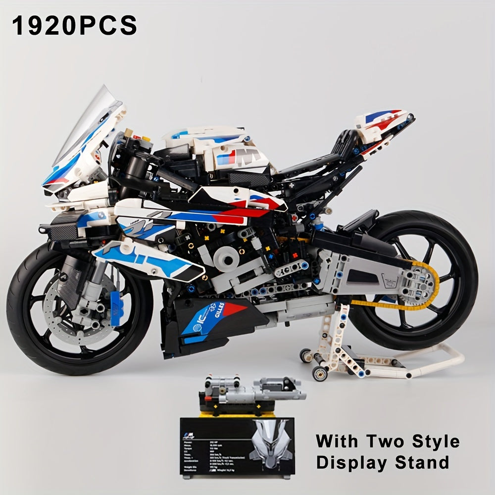 Stylish Motorcycle Model Building Kit - Collectible Display Model for Fans