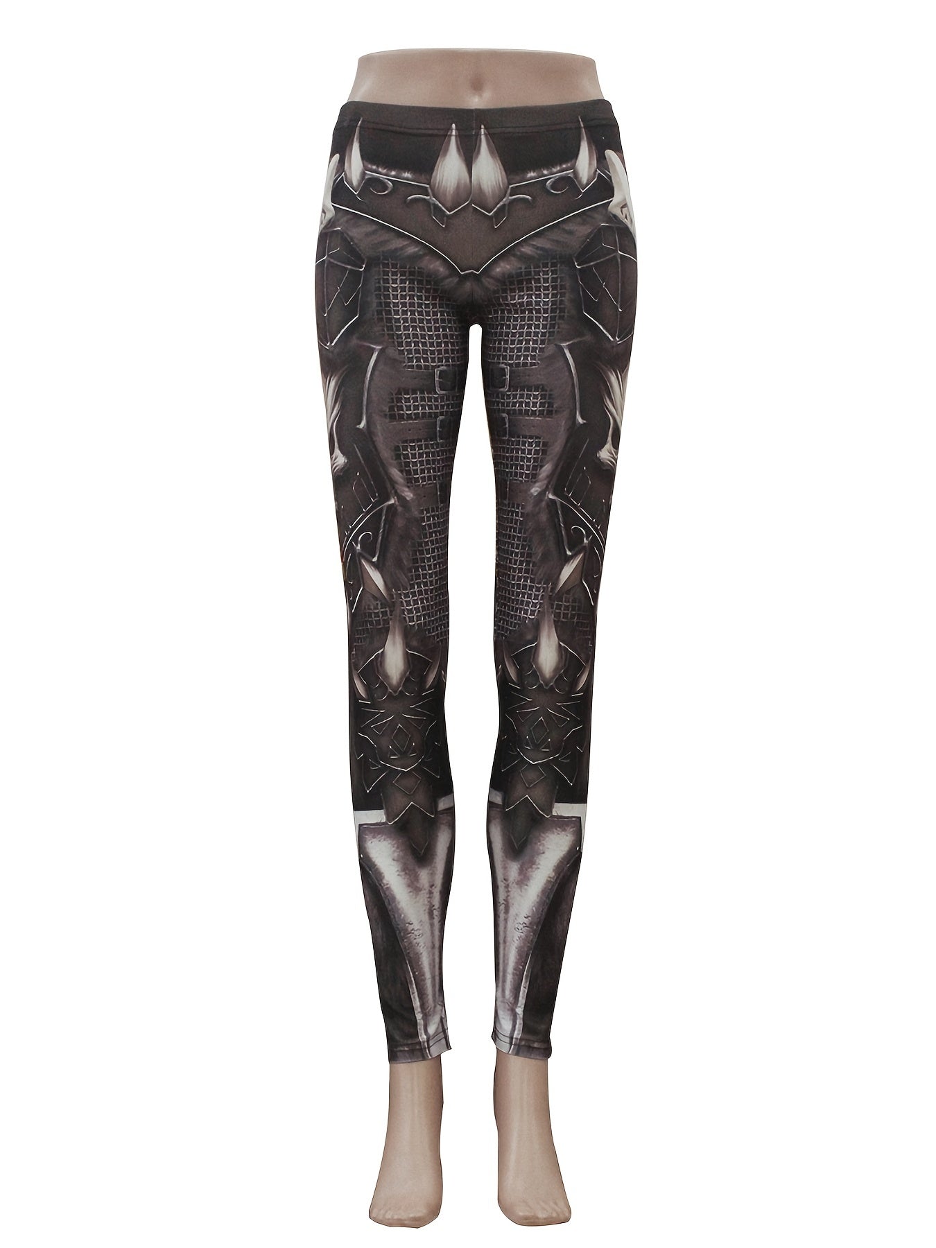 Sexy Digital Print Leggings Casual High Waist Slim Leggings