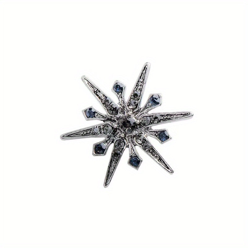 Rhinestone Sun Flower Pin Brooch Suit Accessories