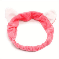 Cartoon Cat Ears Headband Soft Head Hoop for Girls Women