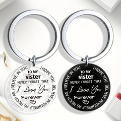 Sister Love Forever Acrylic Key Chain - From Brother