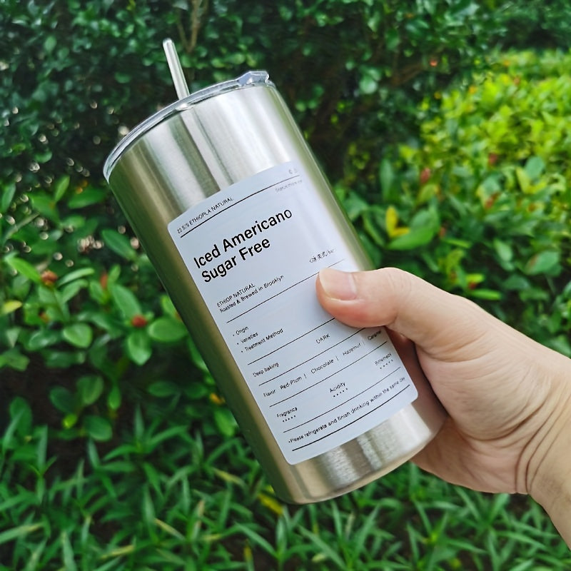Double Layer Vacuum Water Cup 20oz Leakproof Stainless Steel Coffee Cup