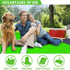Oversized Waterproof Picnic Mat with Quick Drying Technology