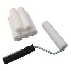 12pcs Foam Paint Tray Set w/ Roller Frame & Roller Cover Refills
