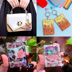Crystal Epoxy Tarot Mold Resin Mold Jewelry Pendant Silicone Mold