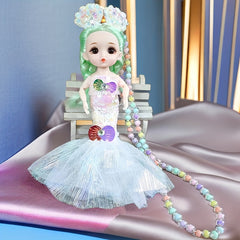 Mermaid Princess Necklace Doll Pendant Perfect Birthday Gift