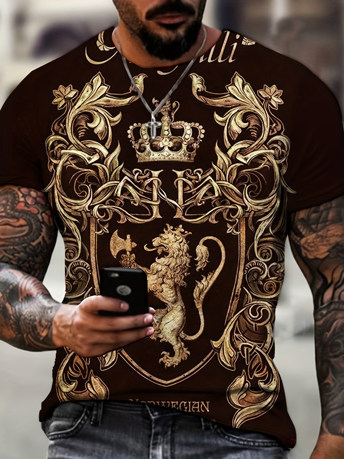 Crown & Lion Tee Men's Outdoor Clothing