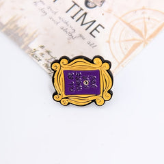 Cartoon Frame Brooch, I'll Be By Your Side Letter Brooch, Cute Gift for Friends