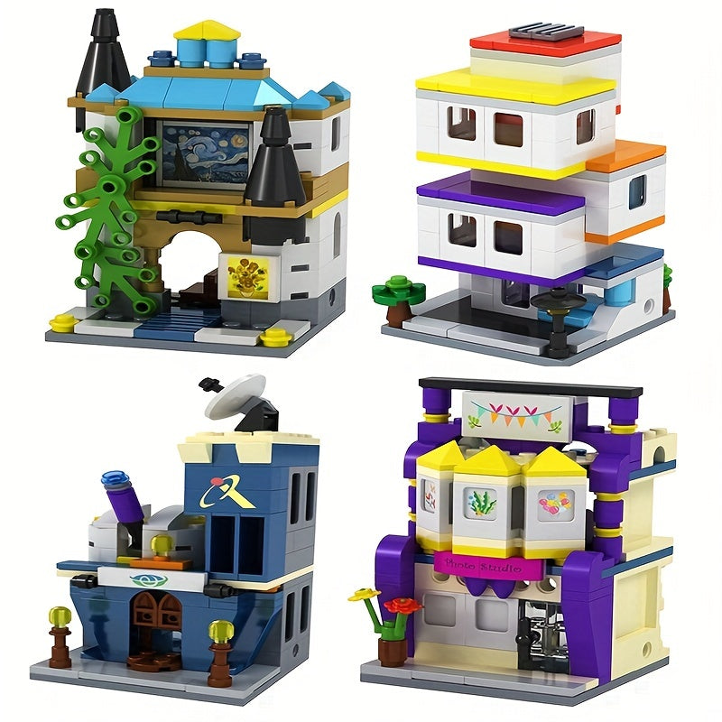Mini Street View Building Blocks Set