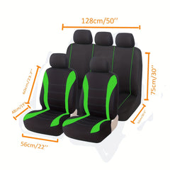 Car Universal Seat Cover 2mm Sponge 5 Seats Set