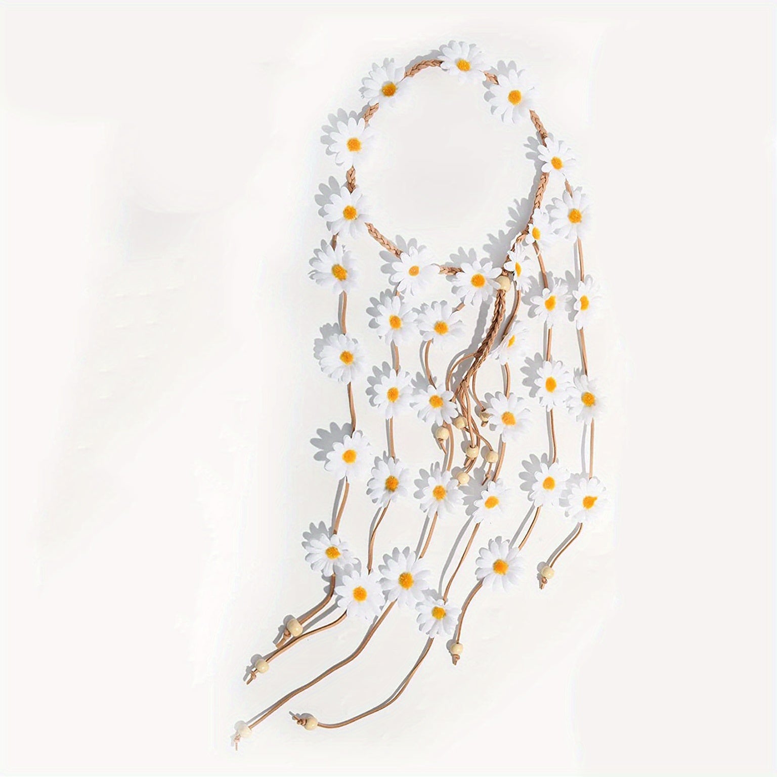 Boho Daisy Hair Rope Hippie Style Headband Women