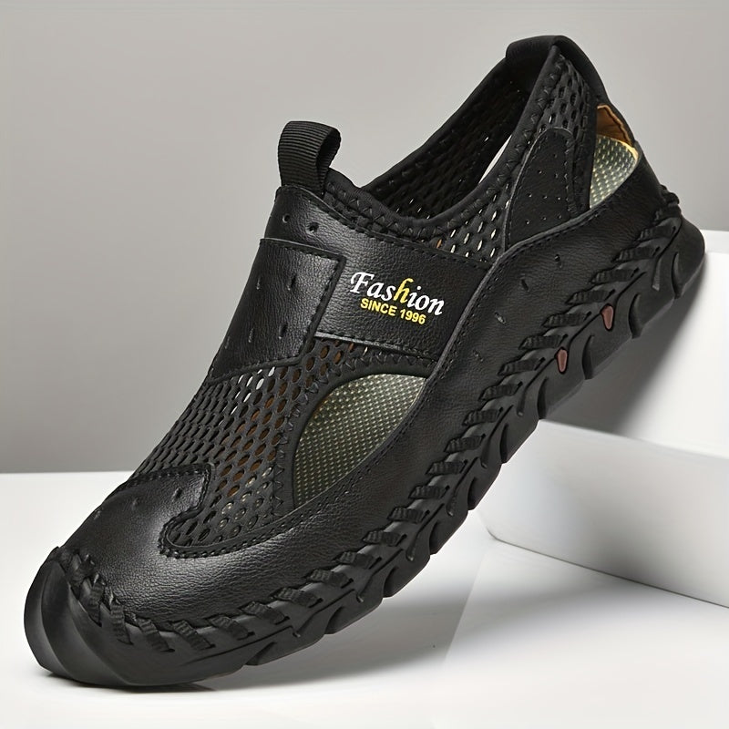 Men's Mesh Hollow Out Sandals Breathable Rubber Sole