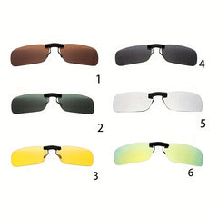 Polarized Clip On Driving Sunglasses UV400 Lens Night Vision Men