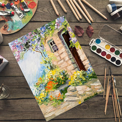 12pcs Art Easel Set with 6 Canvases & 6 Easels