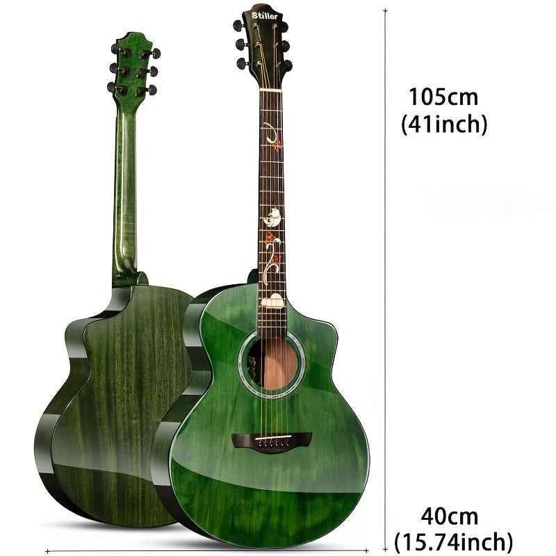 Folk Guitar 41 inch Hand Protector Shining Beginner Guitar