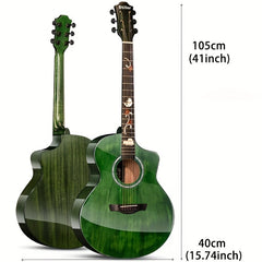 Folk Guitar 41 inch Hand Protector Shining Beginner Guitar