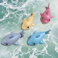 Summer Playful Sharks Bath Toy Set for Kids and Parents