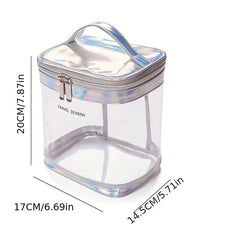 Colorful Transparent Cosmetic Bag Waterproof Large Capacity Fitness Wash Bag