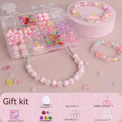 Children's Beaded Toy Princess Necklace Bracelet DIY Material
