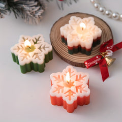 Christmas Snowflake Aromatherapy Candle Winter Decoration