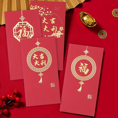 10 Pieces Year Of The Dragon Red Envelope Lucky Money Bag