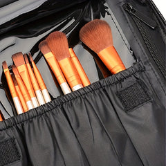 Portable Travel Cosmetic Bag Makeup Brush Organizer Bag Large Capacity