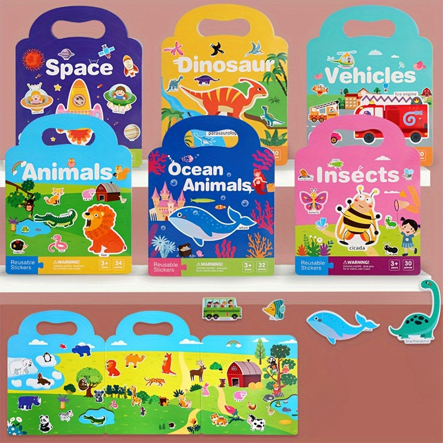 Kids' Waterproof Sticker Activity Book - Winter Year Theme