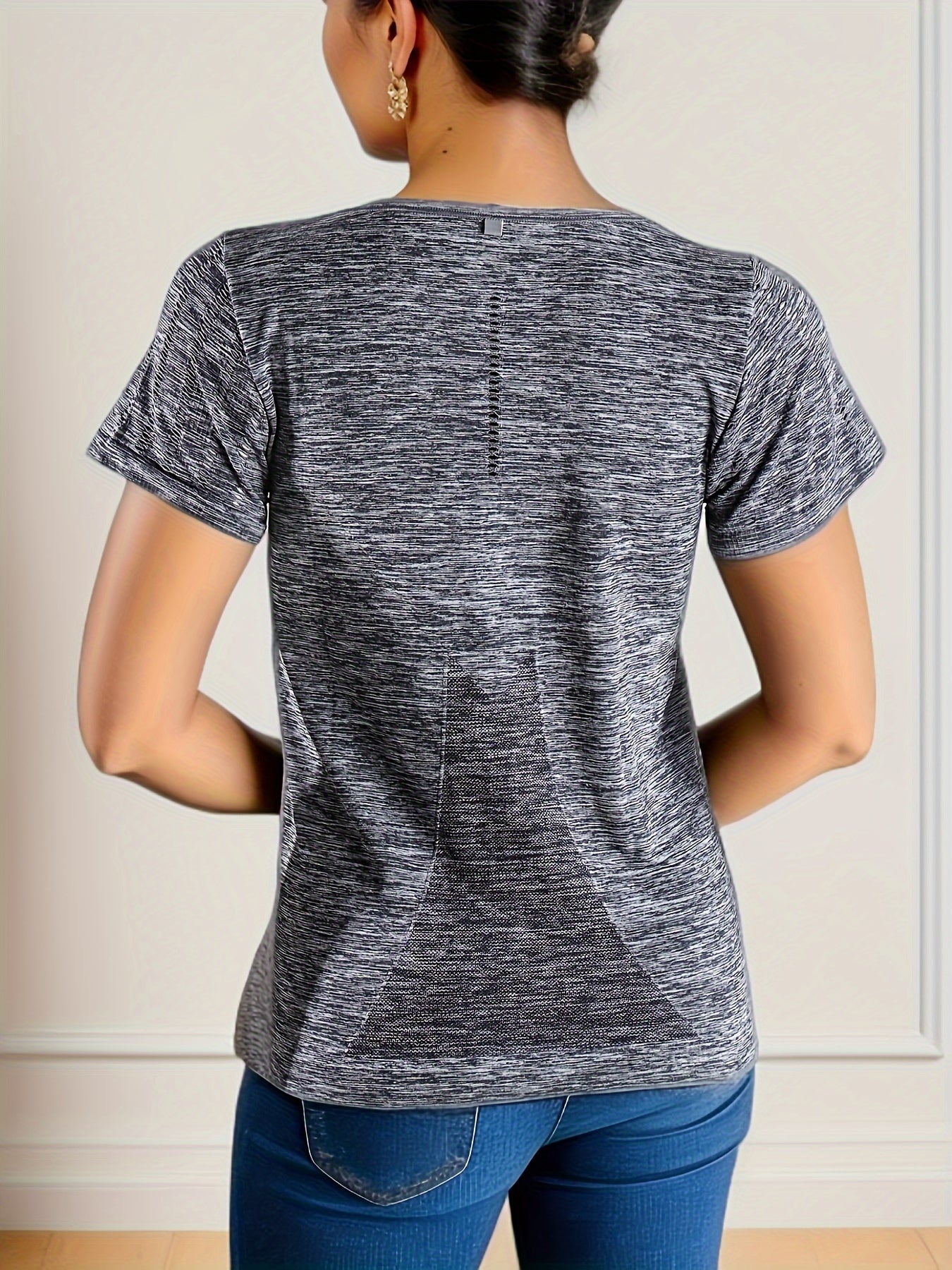 Quick Dry Short Sleeve Stretch Sports Top Women's Tee