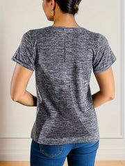 Quick Dry Short Sleeve Stretch Sports Top Women's Tee