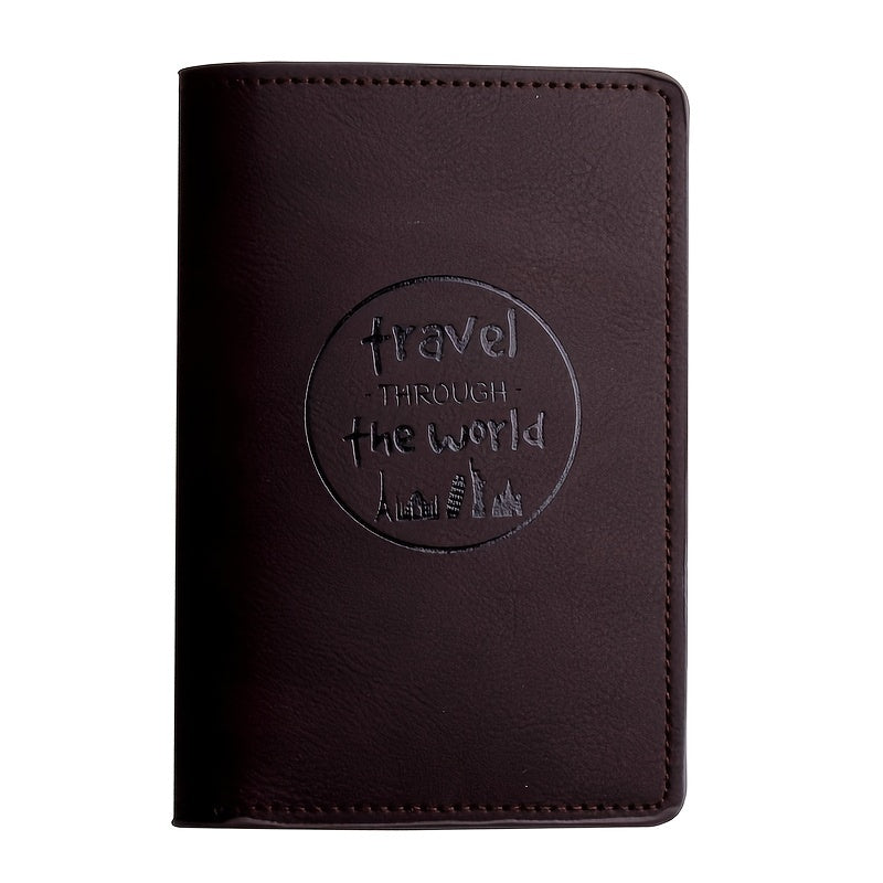 Men's Multifunctional PU Passport Bag Driver's Leather Case Holder