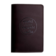 Men's Multifunctional PU Passport Bag Driver's Leather Case Holder