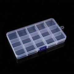 Transparent Dustproof Jewelry Storage Box with Multiple Grids