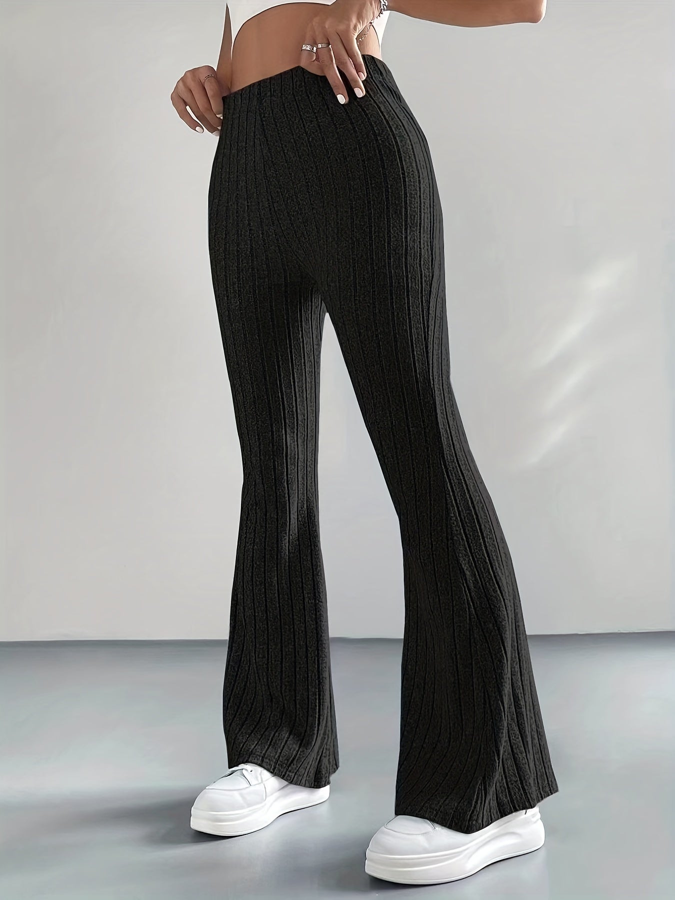 Women's Plus High Rise Flare Leg Pants
