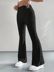 Women's Plus High Rise Flare Leg Pants