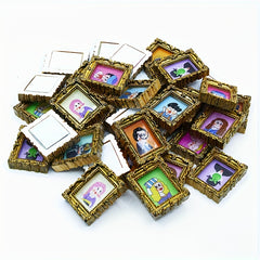 1:12 Mini Figures Flower Grass Photo Frame DIY Scene Accessories