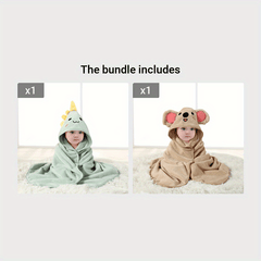 Cute Bathrobe with Absorbent Towel - Easy to Dry - Halloween Christmas Gift