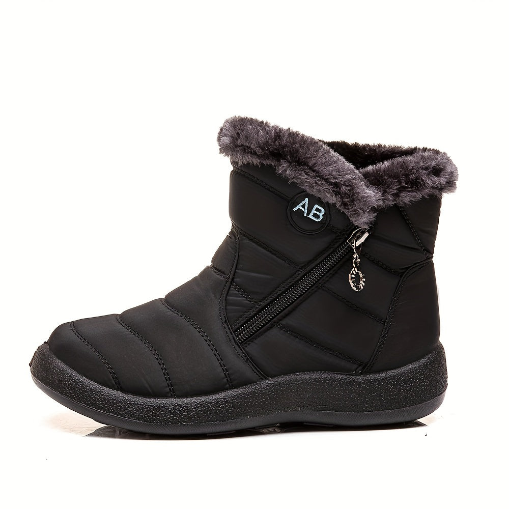 Thermal Fur Lined Snow Boots Non Slip Winter Boots