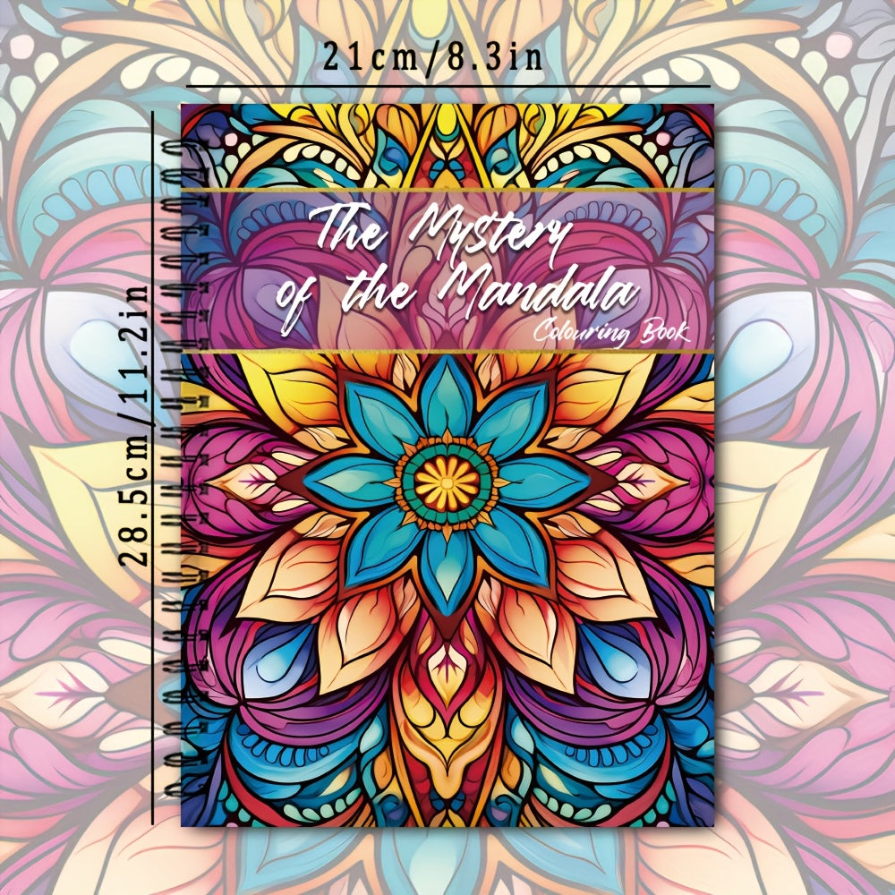 Spiral Bound Coloring Book for Teens and Adults 30 Unique Patterns