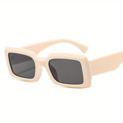 Rectangle Frame Sunglasses Y2K Casual Outdoor Eyewear UV400