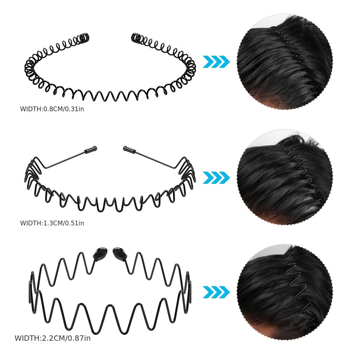 Metal Headband Women Hair Bands Mens Hair Band Outdoors Sports Headbands