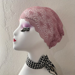 Hollow Out Lace Beanie Turban Cap Head Wrap Chemo Hats
