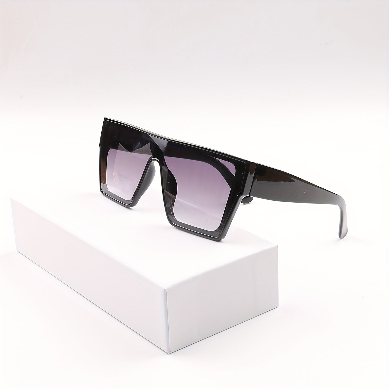Large Gradient Shield Sunglasses UV400 for Outdoor Travel